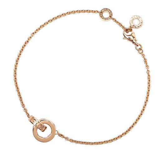 Bvlgari Bvlgari Roman Solve Chain Bracelet 18k Pink Gold Pink Gold Ladies