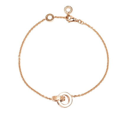 Bvlgari Bvlgari Roman Solve Chain Bracelet 18k Pink Gold Pink Gold Ladies