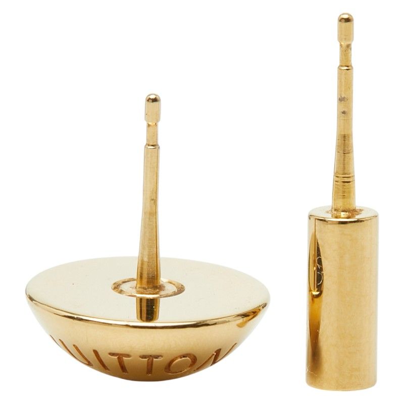 Louis Vuitton Bourgelle Crew Study 3-Color Stud M64897 Gold Silver Pink Gold