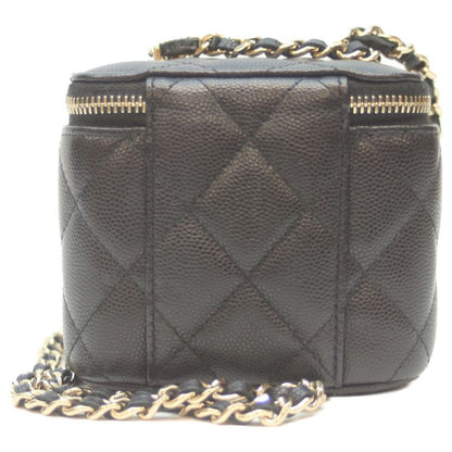 Chanel No 32 Ap2158 Black Caviar Ghardware Mini Vanity Shoulder