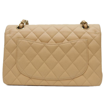 Chanel A01113 Beige Caviar Ghardware W Flap Matelasse 23