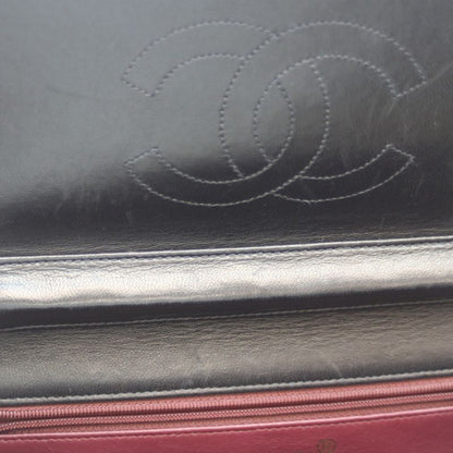 Chanel No 4 A03570 Black Ghardware Push Lock Matrasse 25 Single Flap Chain