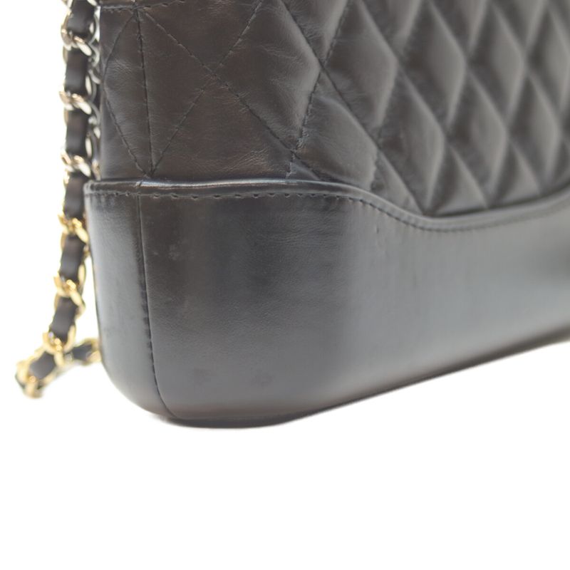 Chanel No 24 A94505 Black Gabrielle Aged Calf Chain Shoulder