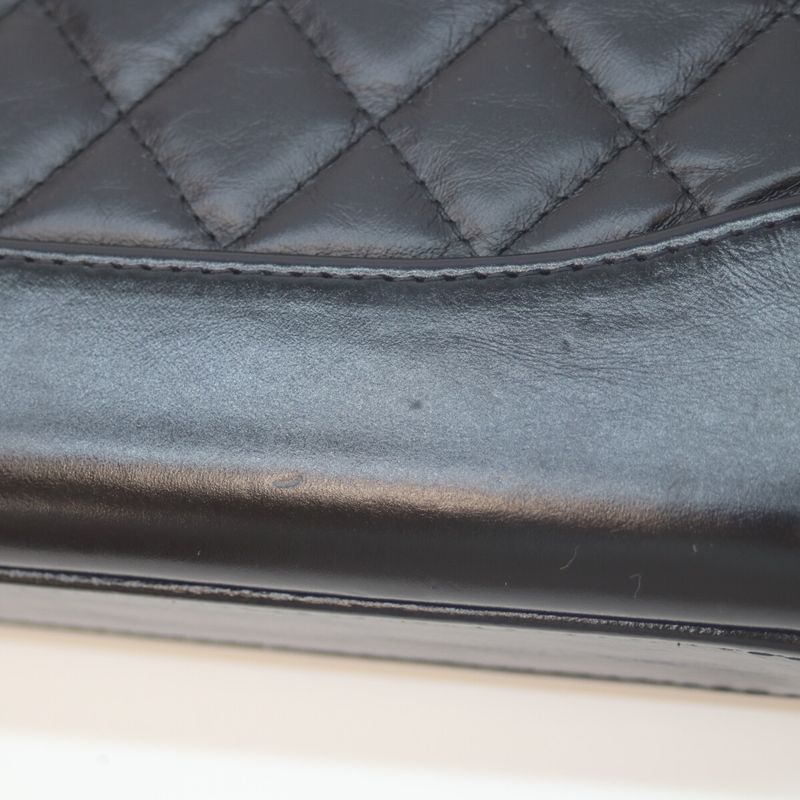 Chanel No 24 A94505 Black Gabrielle Aged Calf Chain Shoulder