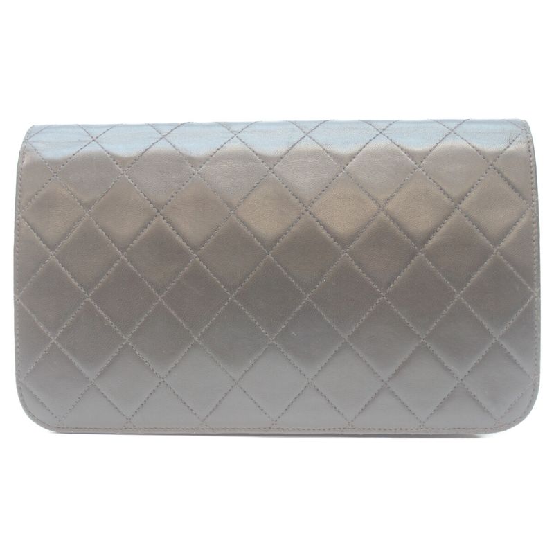 Chanel No 4 A03568 Black Lamb Single Full Flap Ghardware Push Lock Matrasse 23