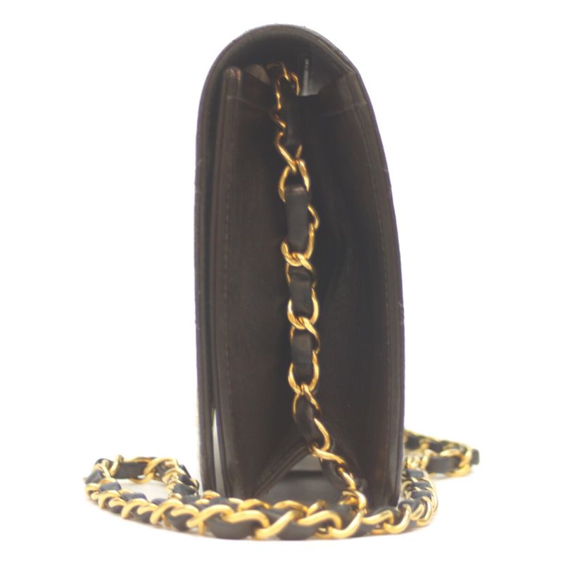 Chanel No 4 A03568 Black Lamb Single Full Flap Ghardware Push Lock Matrasse 23