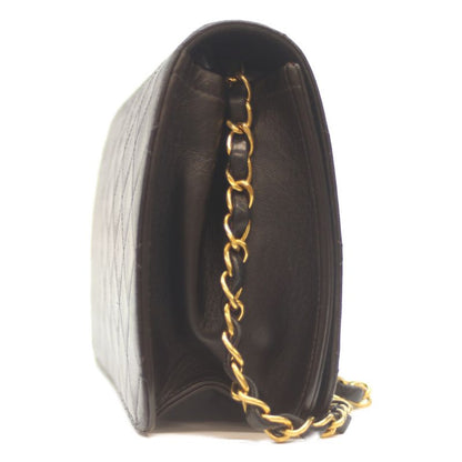 Chanel No 4 A03568 Black Lamb Single Full Flap Ghardware Push Lock Matrasse 23