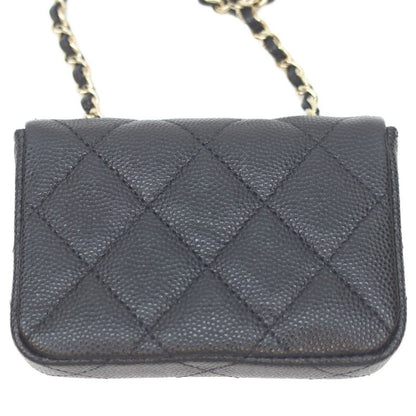 Chanel No 31 Ap1952 Black Caviar Ghardware Mini Belt Bag