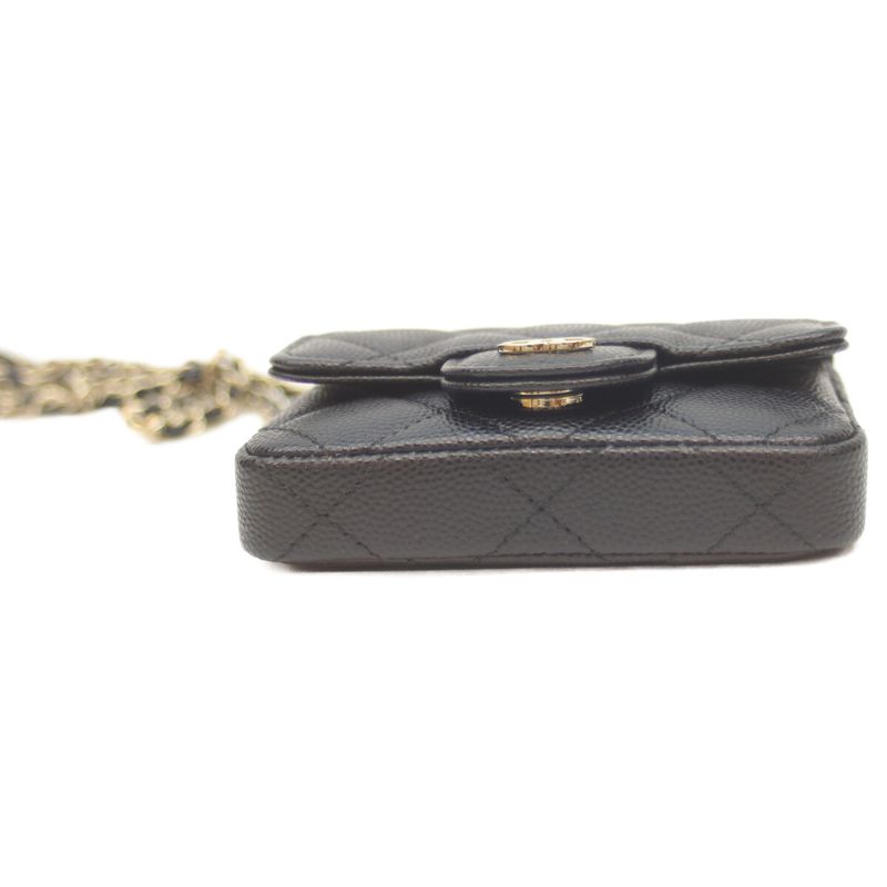 Chanel No 31 Ap1952 Black Caviar Ghardware Mini Belt Bag