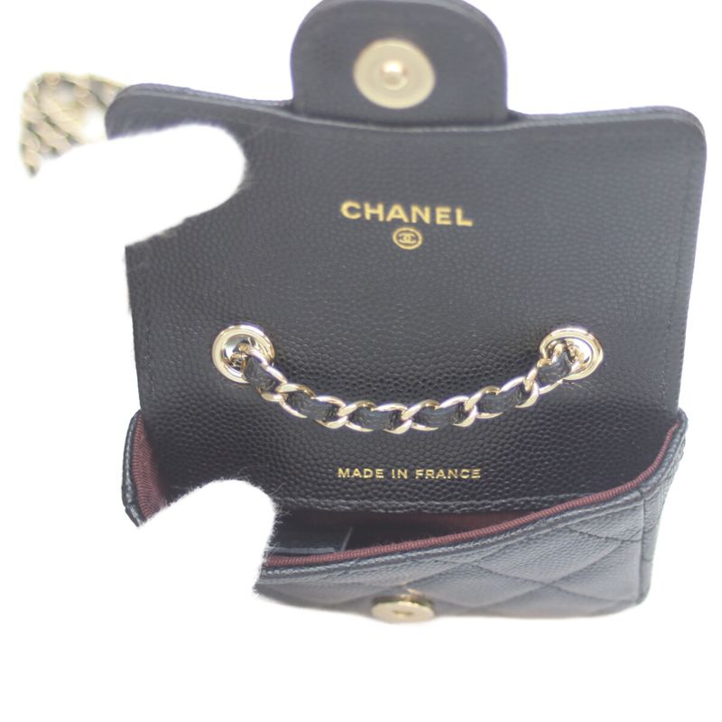 Chanel No 31 Ap1952 Black Caviar Ghardware Mini Belt Bag
