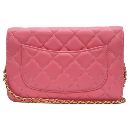 Chanel No 29 Ap1450 Pink Lamb Ghardware Coco Ball Chain Wallet