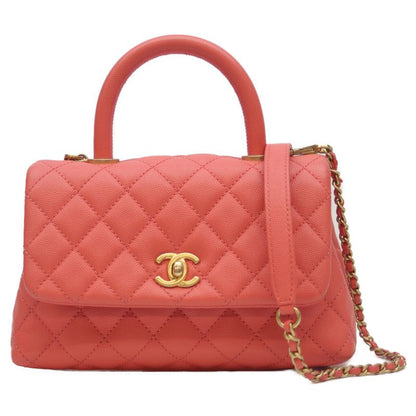 Chanel 27 No A92990 Pink Caviar Ghardware Coco Handle XS 24