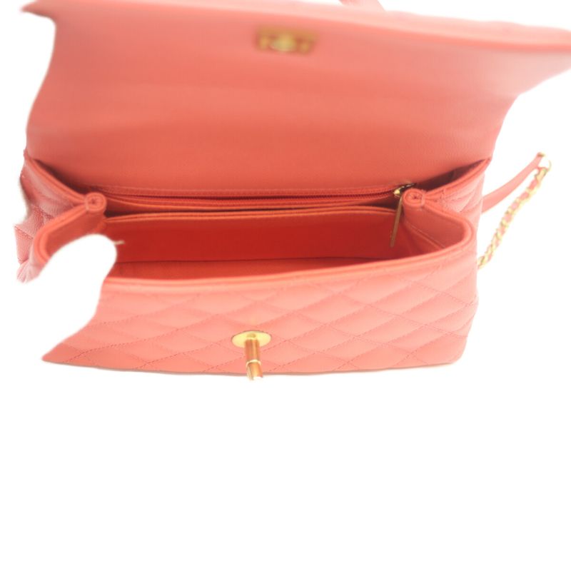 Chanel 27 No A92990 Pink Caviar Ghardware Coco Handle XS 24