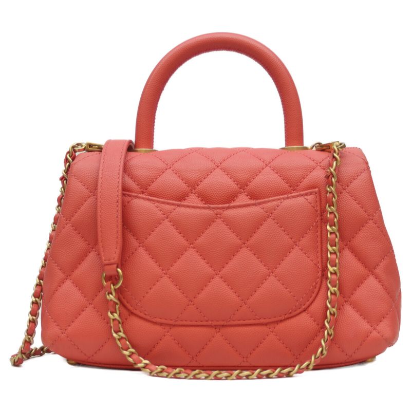 Chanel 27 No A92990 Pink Caviar Ghardware Coco Handle XS 24