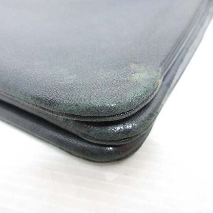 Celine Trio Large Shoulder Bag Leather Crossbody Black Storage with Bag Aa