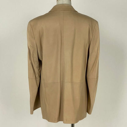 Loewe Logo Button Tailored Jacket Single Leather Jacket Outerwear Tailored