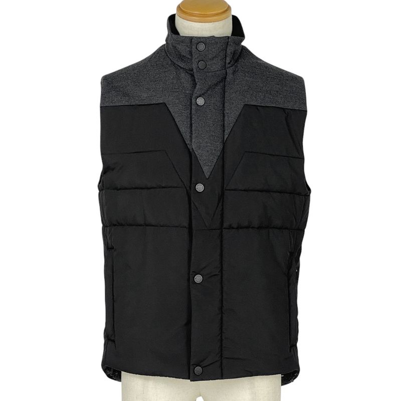 Louis Vuitton Logo Button Vest Cut Replacement Outerwear Other Jacket Black