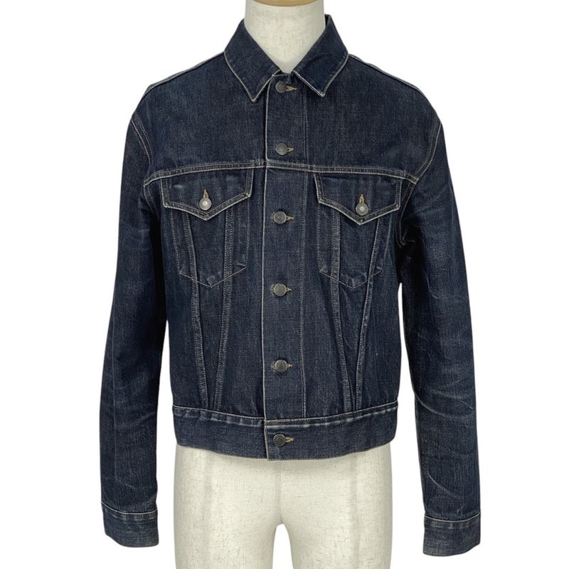 Gucci Logo Button Denim Jacket G Jean Sherry Line Web Outerwear Denim Jacket