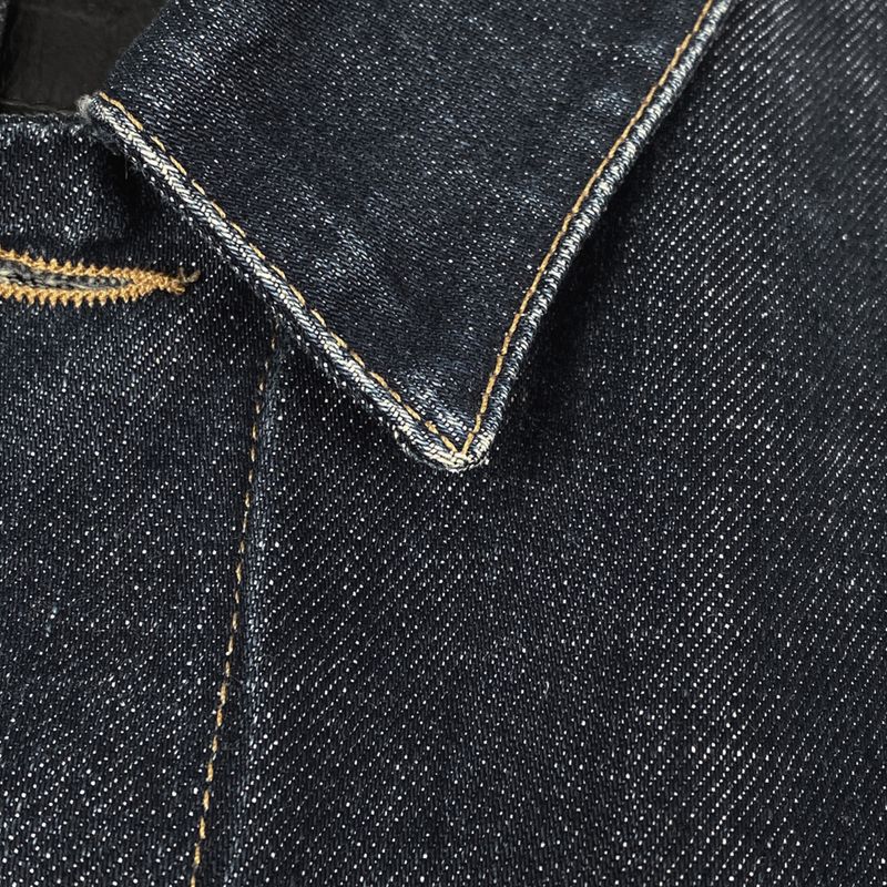 Gucci Logo Button Denim Jacket G Jean Sherry Line Web Outerwear Denim Jacket