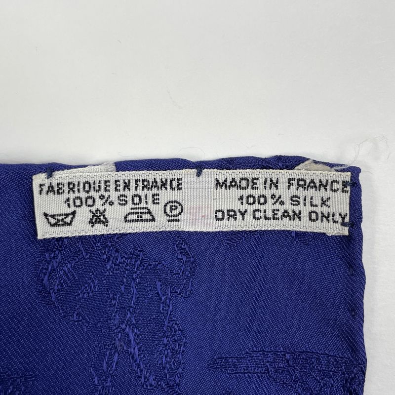 Hermes Carré 90 L'instrvction Dv Roy Imperial Scarf Silk Navy Multicolor Women