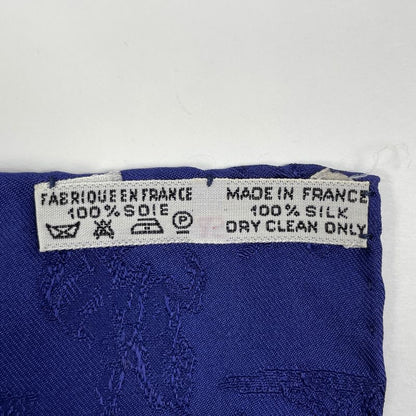 Hermes Carré 90 L'instrvction Dv Roy Imperial Scarf Silk Navy Multicolor Women
