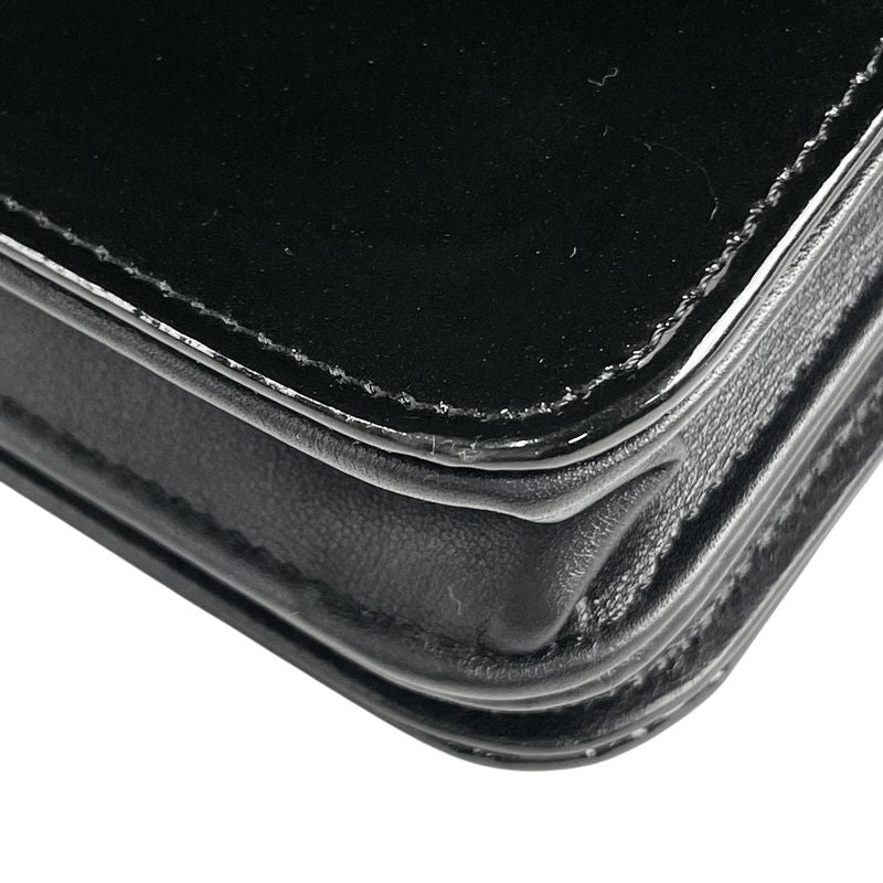 Chanel Coco Mark Chain Shoulder Bag Chain Wallet Purse Studded Enamel Shoulder