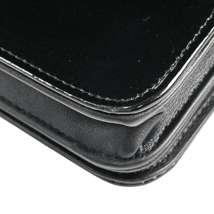 Chanel Coco Mark Chain Shoulder Bag Chain Wallet Purse Studded Enamel Shoulder