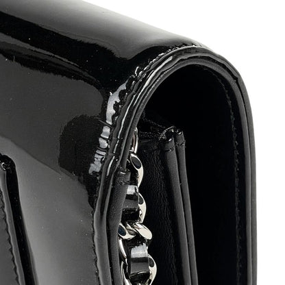 Chanel Coco Mark Chain Shoulder Bag Chain Wallet Purse Studded Enamel Shoulder