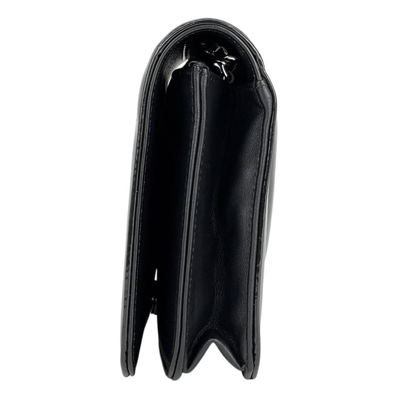 Chanel Coco Mark Chain Shoulder Bag Chain Wallet Purse Studded Enamel Shoulder