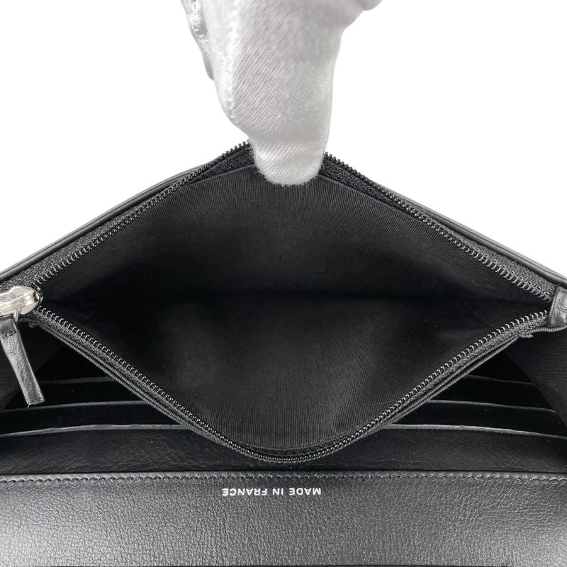 Chanel Coco Mark Chain Shoulder Bag Chain Wallet Purse Studded Enamel Shoulder