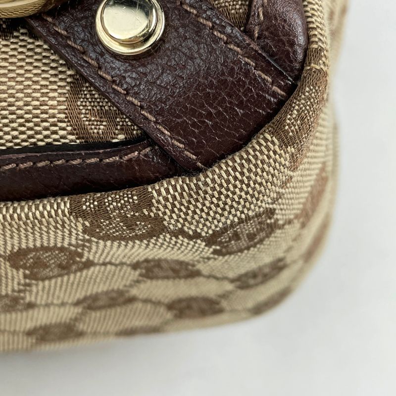 Gucci GG Pattern Tote Abby Handbag Tote Bag GG Canvas Brown 130739 Women