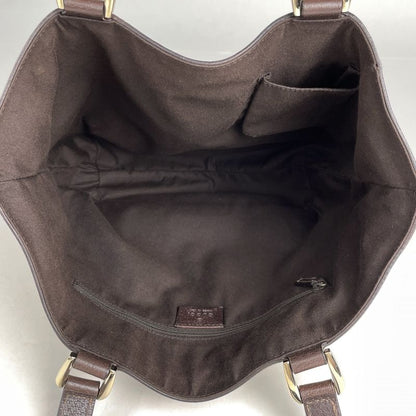 Gucci GG Pattern Tote Abby Handbag Tote Bag GG Canvas Brown 130739 Women