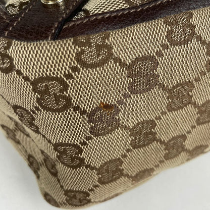Gucci GG Pattern Tote Abby Handbag Tote Bag GG Canvas Brown 130739 Women