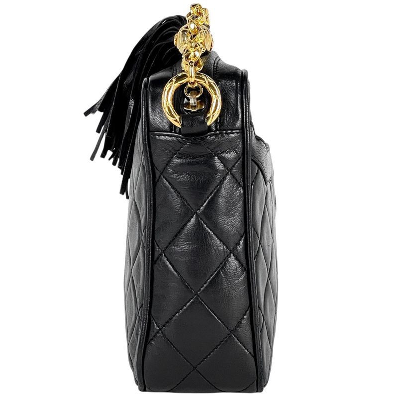 Chanel Coco Mark Fringe Chain Shoulder Bag Matelasse Tassel Shoulder Bag