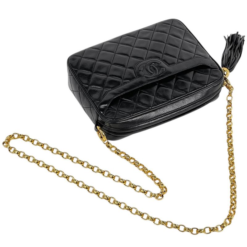 Chanel Coco Mark Fringe Chain Shoulder Bag Matelasse Tassel Shoulder Bag