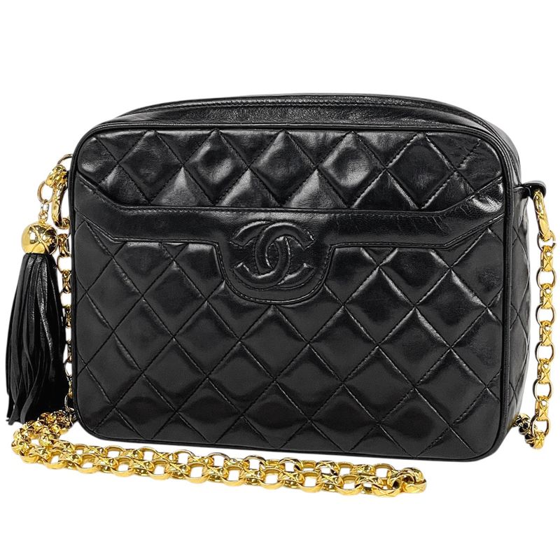 Chanel Coco Mark Fringe Chain Shoulder Bag Matelasse Tassel Shoulder Bag