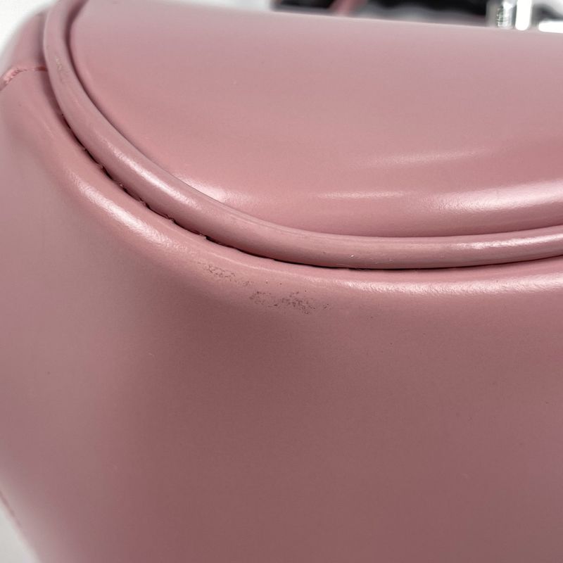 Gucci Bamboo Handbag 2way Shoulder Bag Lady Lock Handbag Leather Pink 353522