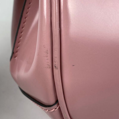 Gucci Bamboo Handbag 2way Shoulder Bag Lady Lock Handbag Leather Pink 353522