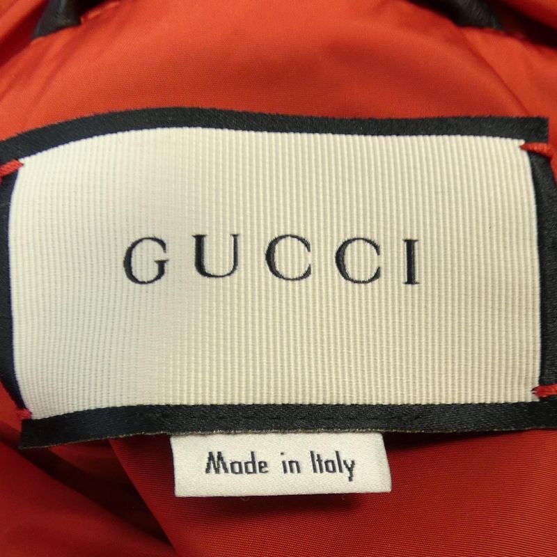 Gucci 571896-Xnafu Leather Jacket