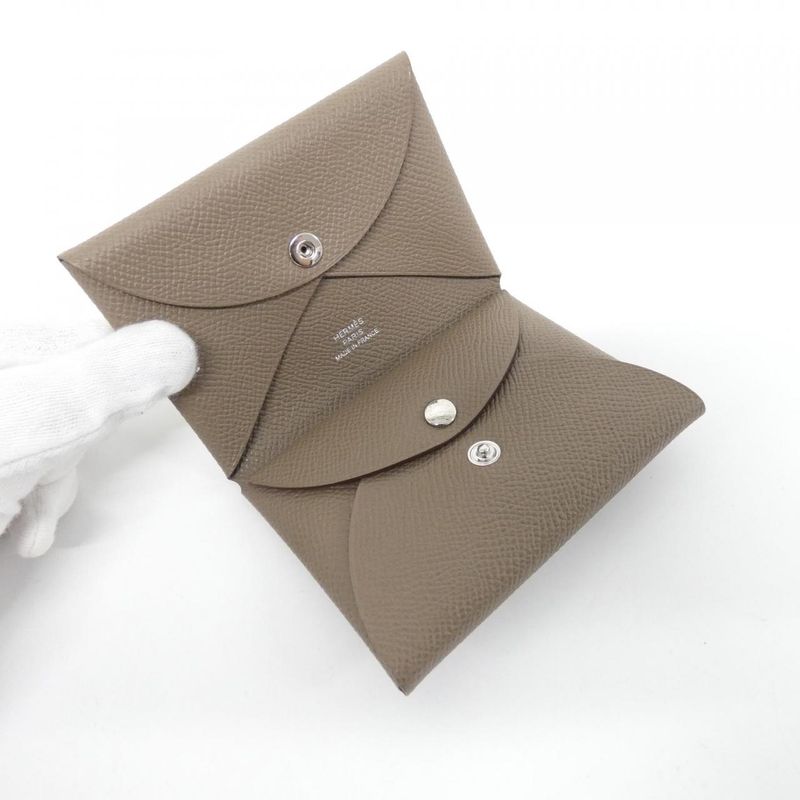 Hermes Calvi Duo 083035ck Coin Case
