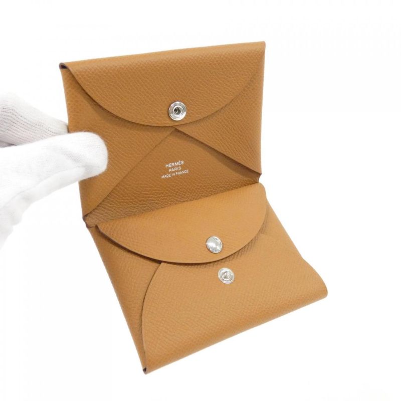Hermes Calvi Duo 083035ck Coin Case