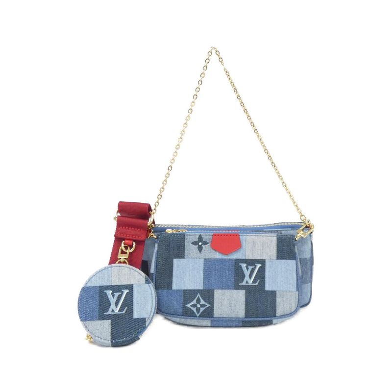 Louis Vuitton Denim Monogram Muerte Pochette Accessoire M44990 Shoulder Bag