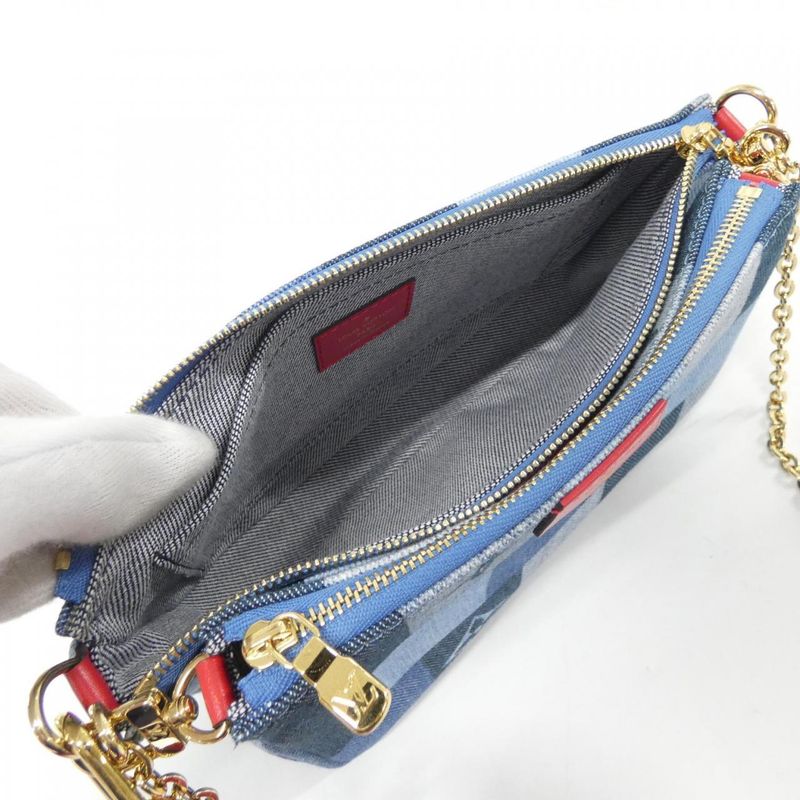Louis Vuitton Denim Monogram Muerte Pochette Accessoire M44990 Shoulder Bag