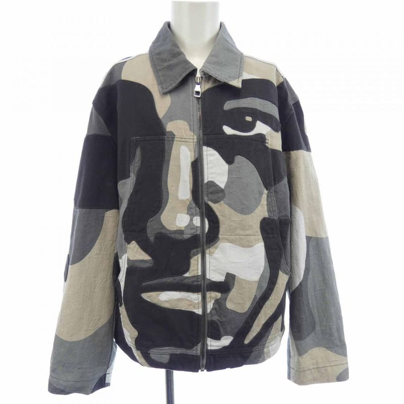 Louis Vuitton Made to Order Patchwork Portrait Denim Jacket Hpa87wckl Blouson