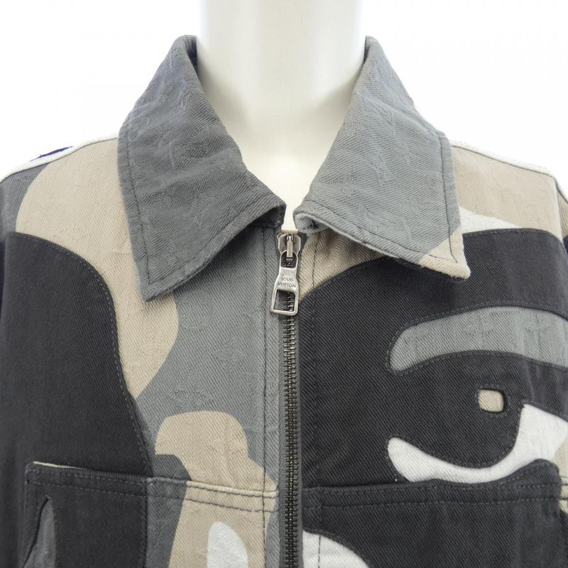 Louis Vuitton Made to Order Patchwork Portrait Denim Jacket Hpa87wckl Blouson