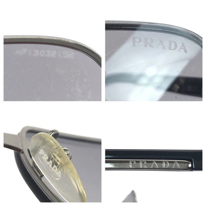 Prada Black Silver Hardware Plastic Metal Spr61n-a 6016 5av-3m1 135 2n