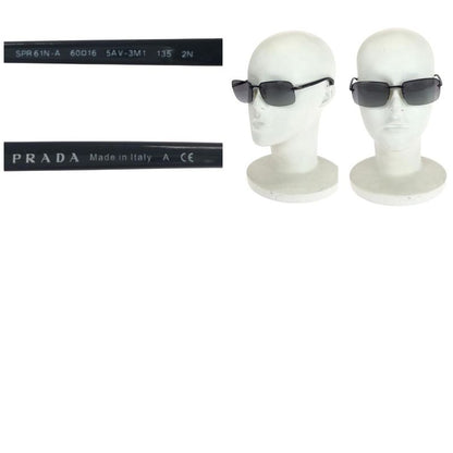 Prada Black Silver Hardware Plastic Metal Spr61n-a 6016 5av-3m1 135 2n