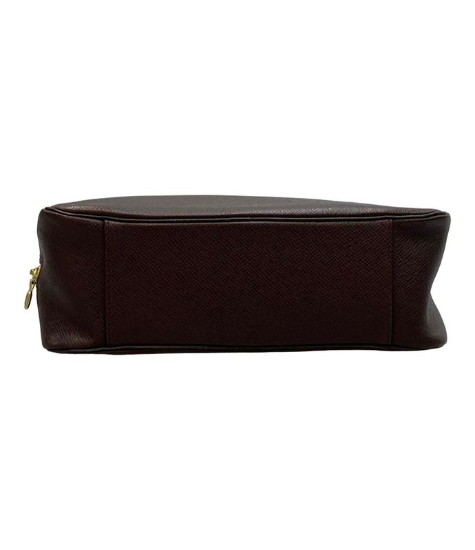 Louis Vuitton Clutch Bag Second Bag Taiga Trousse Toilette M30216 Men's Louis