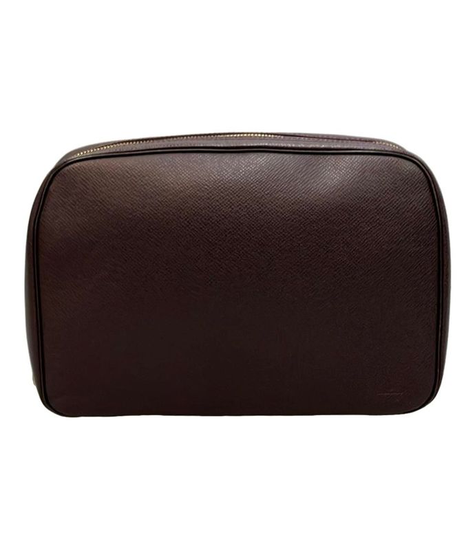 Louis Vuitton Clutch Bag Second Bag Taiga Trousse Toilette M30216 Men's Louis