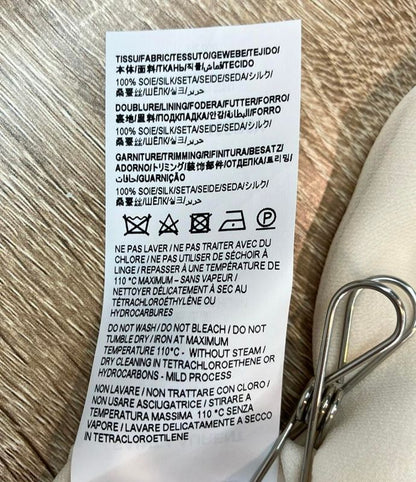 Saint Laurent Long Sleeve Blouse Off Shoulder 2023 Cowlback Silk Envers Satin